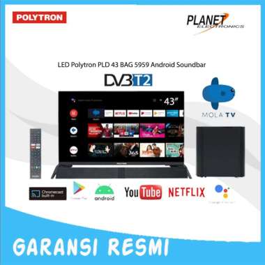 LED TV Polytron 43Inch 43 BAG 9953 Android Soundbar PLD43BAG9953 43Inch