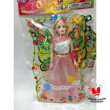 mainan anak cewe boneka sayap plus tongkat peri / Mainan Anak Perempuan Boneka Peri Sayap / Mainan a