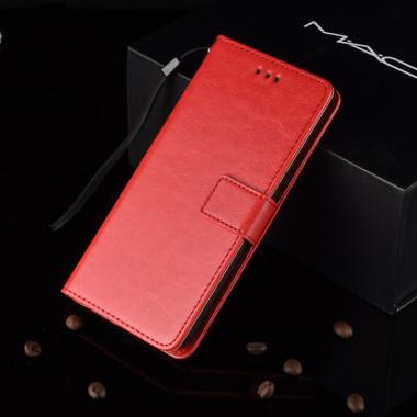Leather Case Xiaomi Redmi GO Flip Cover - Xiaomi Redmi Go RED