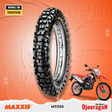 BAN MOTOR TRAIL RING 18 MAXXIS M7305 100/100 TUBETYPE KLX CRF 150