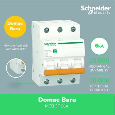 Schneider DOMAE MCB 50A 3P - DOMF01350