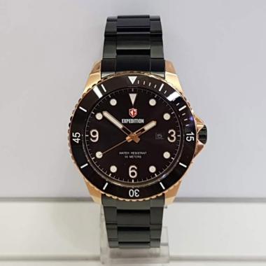 Expedition Jam Tangan Analog Pria [E6792MD] Black Rose Gold