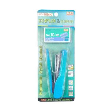 Max HD-10NK Stapler & Staples SKY BLUE
