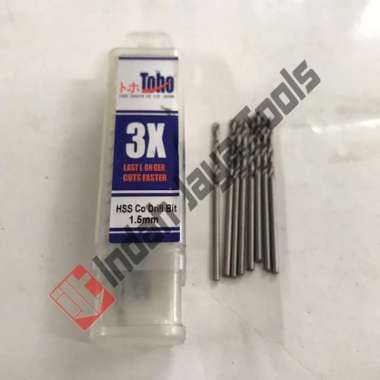Mata Bor Besi 1.5 mm TOHO HSS Cobalt Stainless