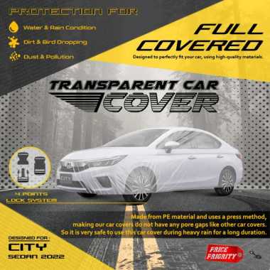 Body Cover Sarung Mobil Plastik ALL NEW CITY SEDAN 2022 Tebal Anti Air WATERPROOF