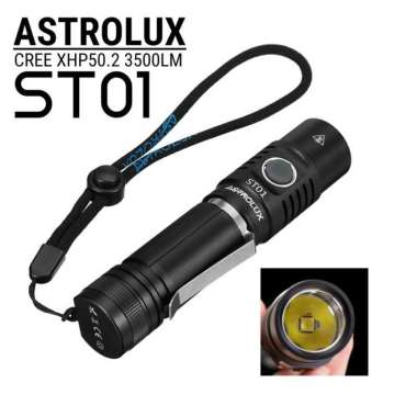 ASTROLUX ST01 MATEMINCO T01S CREE XHP50.2 XHP50B SENTER LED 21700 MATEMINCO DENGAN BATERAI
