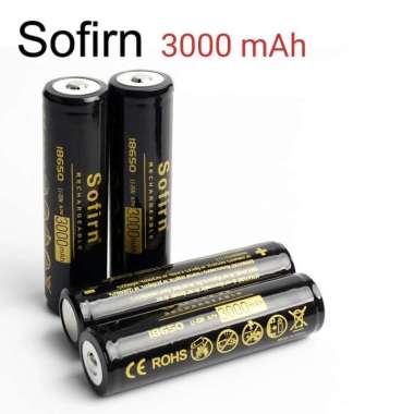 SOFIRN 18650 BATTERY BATERAI 3.7 VOLT 3000mAh PIN BUTTON TOP