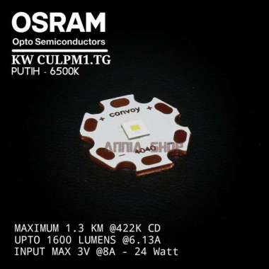 OSRAM LED EMITTER KW CULPM1.TG TEMBAGA COPPER 20MM WHITE PUTIH