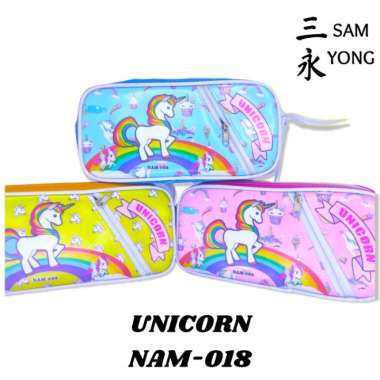 Tempat/ Kotak Pensil Anak Perempuan Unicorn Pencil Case Lucu Murah Multicolor