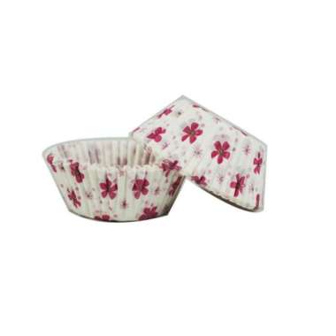 Diva paper cup case PUTIH MOTIF 9,5 cm [100 pcs]