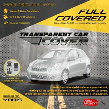 Body Cover Sarung Mobil Plastik YARIS BAKPAO LAMA Tebal Anti Air WATERPROOF