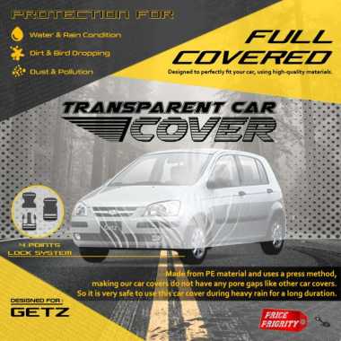 Body Cover Sarung Mobil Plastik HYUNDAI GETZ Tebal Anti Air WATERPROOF