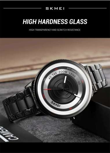 SKMEI 9267 Original Jam Tangan Pria Analog Rantai Casual Tahan Air WHITE