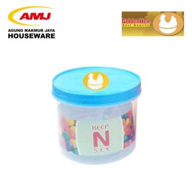 TOPLES PLASTIK / TOPLES MAKANAN / MULTI PURPOSE JAR 900 ML GOLDEN HEN