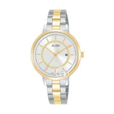Alba AH7T88-95X1 Prestige Jam Tangan Wanita Silver Gold