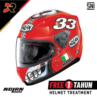 NOLAN N60-5 Col. 077 MELANDRI ITALY RED HELM FULLFACE SNI N605 N60.5