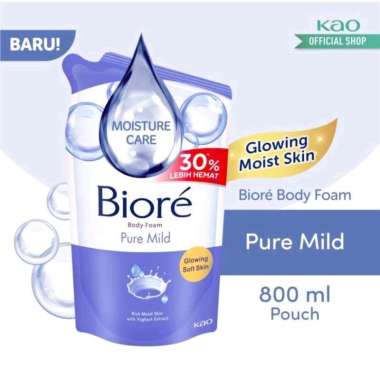 Promo Harga Biore Body Foam Beauty Pure Mild 800 ml - Blibli