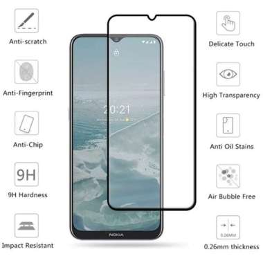 NOKIA G10 G20 TEMPERED GLASS WARNA FULL SCREEN GUARD ANTI GORES KACA