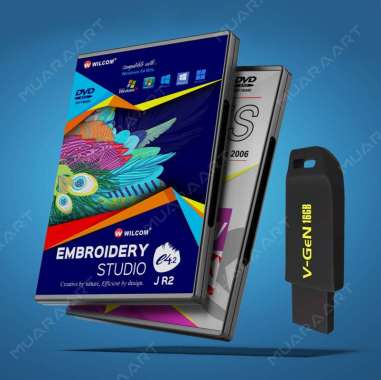 DVD Bundle dan FLASHDISK Software Wilcom Embroidery Studio e4.2J R2 dan Wilcom Embroidery Software E