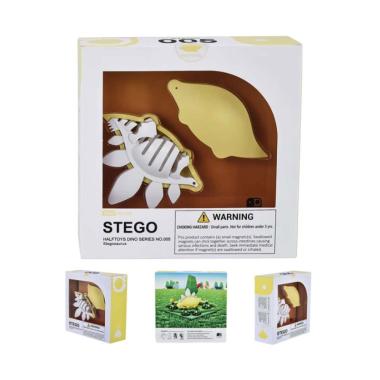 halftoys stego dino green magnetic figure puzzles