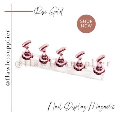 Magnetic Nail Holder Practice Display Stand Acrylic Crystal / Magnetic Sucker Practice Nail Art / Na