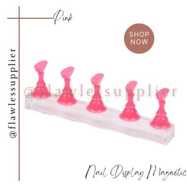 Magnetic Nail Holder Practice Display Stand Acrylic Crystal / Magnetic Sucker Practice Nail Art / Na