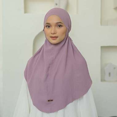 Lozy Hijab - Biyya Instan Lasercut (Bergo Crinkle) Tea Rose