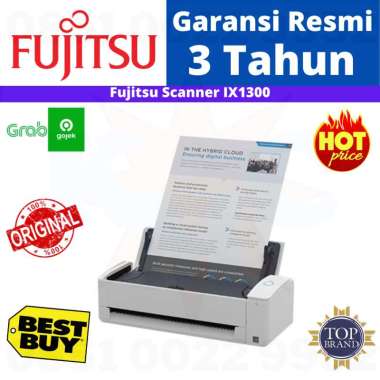 Fujitsu Image Scanner ScanSnap IX1300 IX 1300 Original Resmi