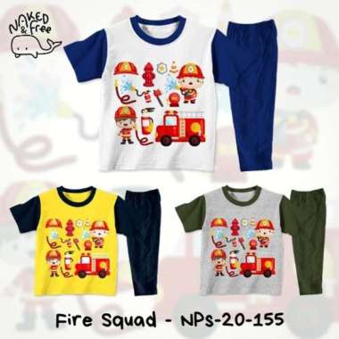 Naked Amp Free Setelan Anak Laki Laki Fire Squad Size Xl