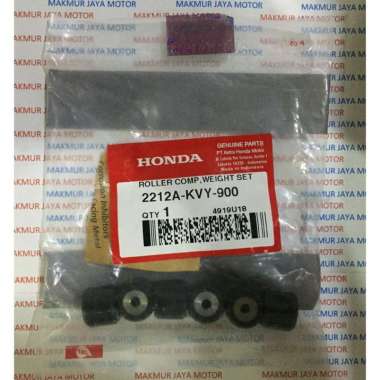 Honda Genuine Part Roller Set Motor for Honda Beat [6 pcs] BLACK