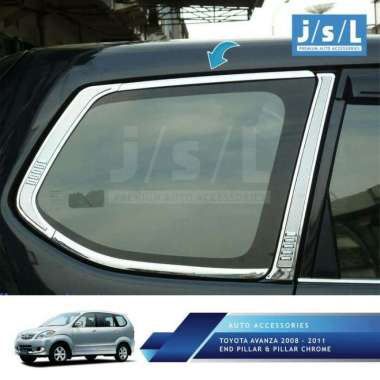 JSL Lis Pilar Belakang Mobil for Avanza 2005–2011 CHROME