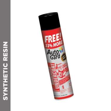 AUTOGARD Rubberizer Undercoat Premium Black Cat Semprot Motor Mobil Cat Sepeda Pilok BLACK