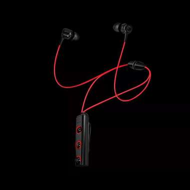 SGS Headset Earphone Bluetooth Audio SGS333 - Multicolor hitam-merah