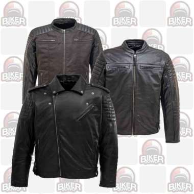 Jaket Motor Kulit Skulriderz Skulriders Skull riderz riders Leather Shirt Canvas M