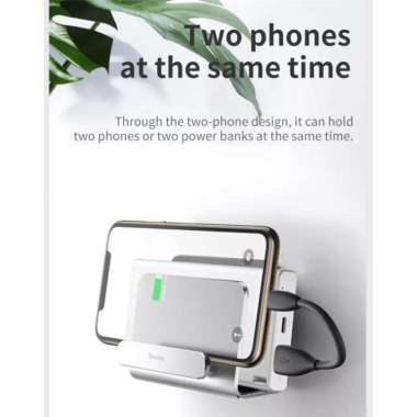 BASEUS WALL MOUNTED METAL PHONE HOLDER HP MOUNT SMARTPHONE DINDING UGREEN 90325