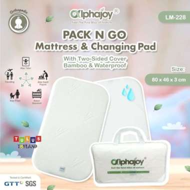 Alphajoy PACK N GO Mattress Changing Pad Latex Waterproof Alas ompol kasur tidur bayi fit to Pliko V