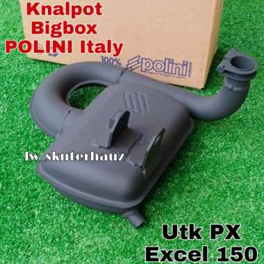 Knalpot racing bigbox merk Polini utk Vespa 150 cc, PX Excel dkk