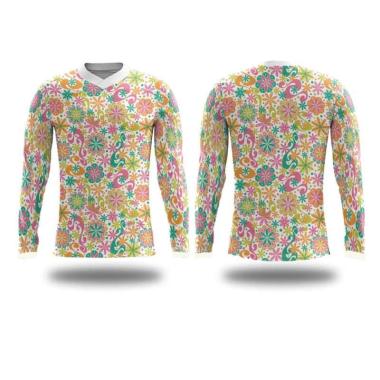 PRE ORDER - PROJECT ONE Jersey Sepeda V-Neck Custom Lengan Panjang Wanita [SJ017] XXXL MULTICOLOR