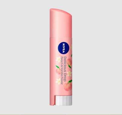 Nivea Flavor Lip Delicious Drop Lipbalm Japan SPF 11 Peach & Vanila