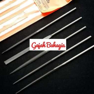 Kikir Besi Set 5 pcs Tjap Mata 5 x 180 MM Kikir Sumpit Cap Mata Set