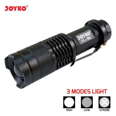 LED Flashlight Senter LED Joyko FL-80 Black