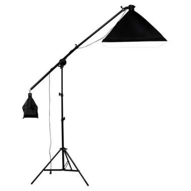 Payung Softbox Reflektor Boom Arm Studio 60x90cm dengan Bohlam 45W