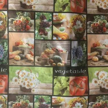 Taplak Meja Makan Anti Air/Taplak Meja Makan Meteran Motif Abstrak