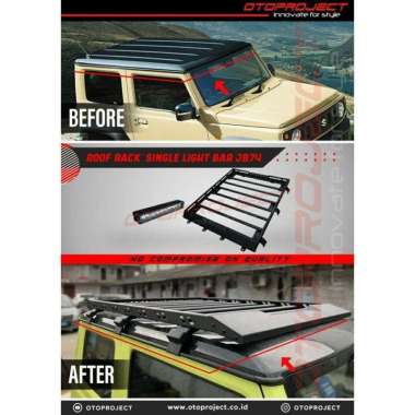 Roof Rack Suzuki Jimny JB74 With Single Light Bar Roofrack Jimny 2019