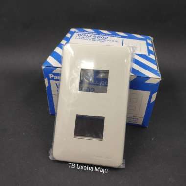 Plate / Frame / Gang / Kerangka Saklar / Stop Kontak Panasonic WNJ 6802 Seri Double