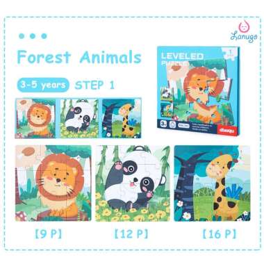 Buku Puzzel Magnet 3 in 1 Bertingkat Dengan 5 Step Variasi / Leveled Puzzle 3in1 Magnetic Puzzle Boo