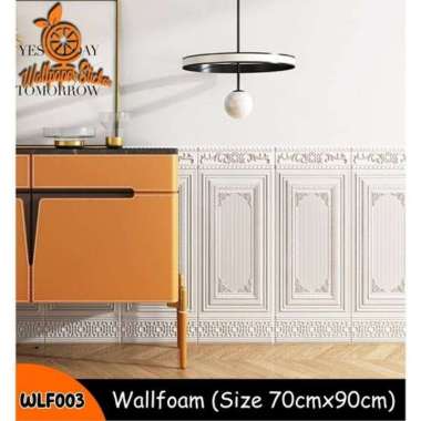 3D Foam Moulding Wainscoating Pintu Kayu Jati Jendela Gabus Anti Air Anti Lembab Sticker Stiker Crea