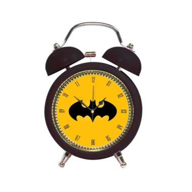 Jam Weker Meja Alarm KRING Superhero Superman Thor Iron Man Spiderman Captain America Free Baterai B