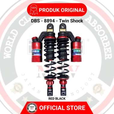 Shock Tabung DBS 8894 GP SERIES 310MM BLACK RED BLACK