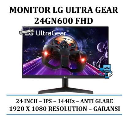 Monitor LG UltraGear 24GN600 IPS 24" FULL HD